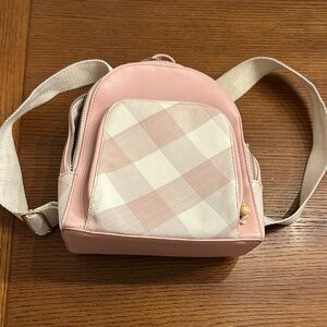 Martha Stewart Pink Plaid Women's Backpack